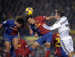 El Clasico - a strong fight between Barcelona and Real Madrid