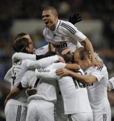 Real Madrid win and celebrate