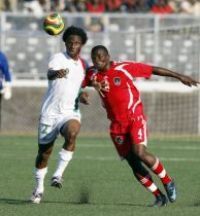 Burkina Faso playing against Malawi in the 2010 Africa Cup of Nations qualifications