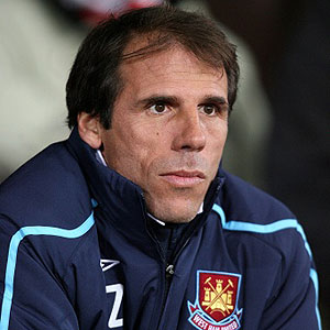 West Ham manager Gianfranco Zola