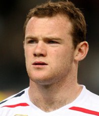 England's number 9 striker, Wayne Rooney