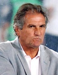 Angola's coach Manuel Jose grimaces in distraction and anxiety