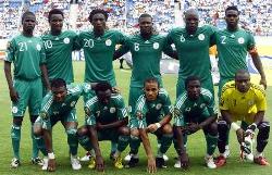 Nigeria's national football team lined up for a picture ahead of their encounter against Benin on match-day 2.