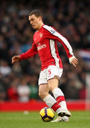 Arsenal defender Thomas Vermaelen. Red card appeal denied.