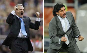 Aguirre y Maradona celebrating!!!