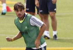 Real Madrid's Pedro Leon pictured during training.