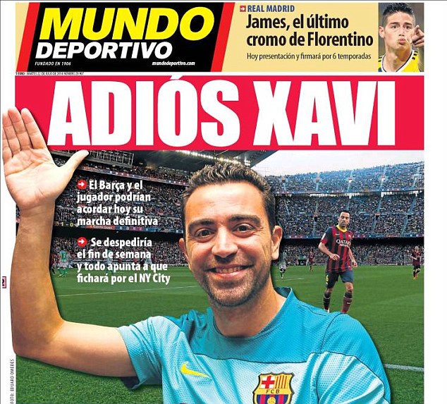 La Liga, Major League Soccer, Barcelona, New York City FC, Xavi