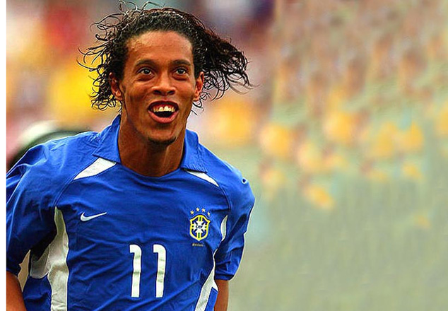 Brazilian glory: Ronaldinho helped his country to get the 2002 World Cup