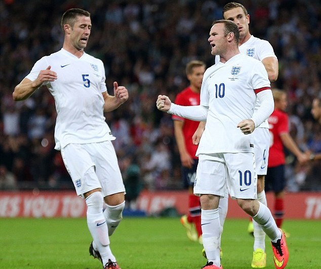 Wayne Rooney, Gary Cahill, Jordan Henderson, England, Norway, International Friendly