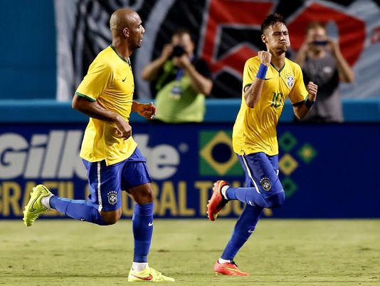 Neymar, Maicon, Brazil, Colombia, International Friendly