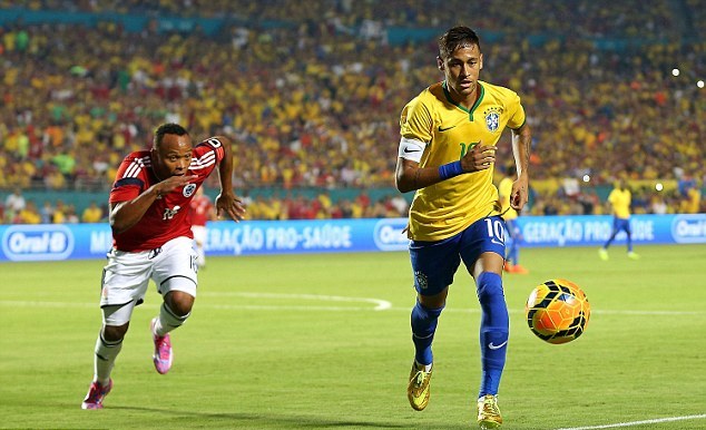 Neymar, Juan Zuniga, Brazil, Colombia, International Friendly, World Cup 2014, FIFA World Cup