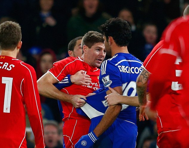 Steven Gerrard, Diego Costa, Chelsea, Liverpool, Capital One Cup