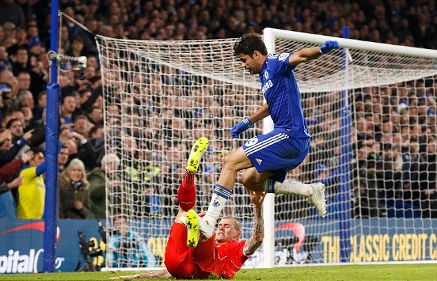 Martin Skrtel, Diego Costa, Chelsea, Liverpool, Capital One Cup