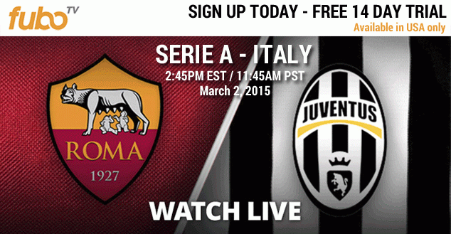 Watch AS Roma vs Juventus online (US viewers only)
