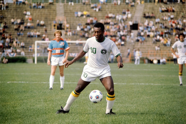 Towards the end of his career, Pele also played with N.Y. Cosmos
