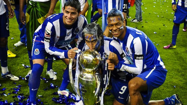 James and Falcao were together in Porto