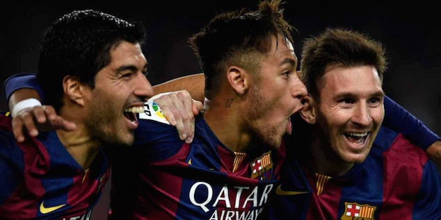 Messi Suarez and Neymar are compatible with one another