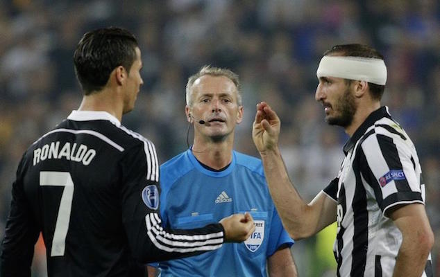 Chiellini was not intimidated by Cristiano Ronaldo