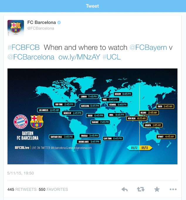 When and where can I watch FC Bayern Munich vs FC Barcelona in live streaming online or on TV in my country?