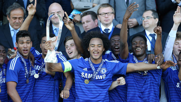 Izzy was the captain of Chelsea's squad in the UEFA Youth League