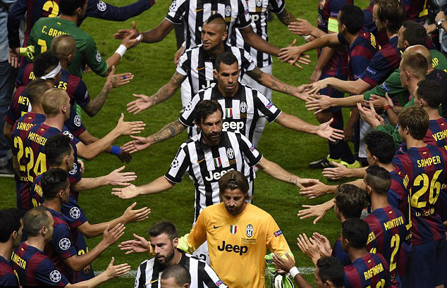 Andrea Pirl, Paul Poga, Arturo Vidal, Juventus, Barcelona, UEFA Champions League Final 2015, UEFA Champions League