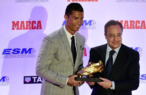 Cristiano Ronaldo, Florentino Perez, Real Madrid, Golden Boot