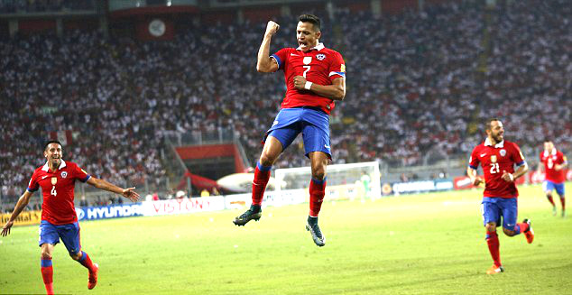 Alexis Sanchez, Peru, Chile, World Cup Qualifying