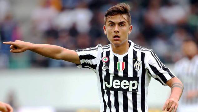 Paulo Dybala in previous action for Juventus 