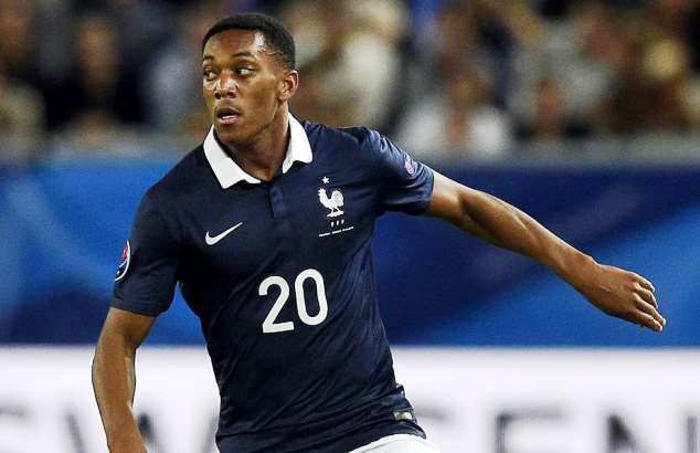 Anthony Martial in action for France 