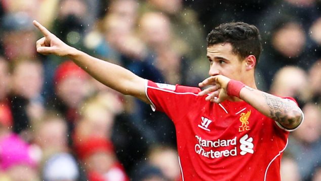 Coutinho in previous action for Liverpool 