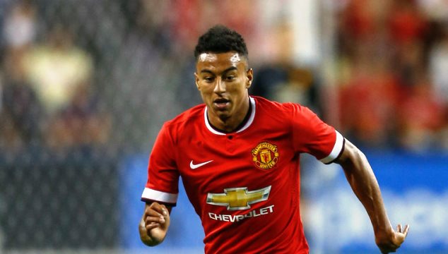 Jesse Lingard in action for Manchester United 