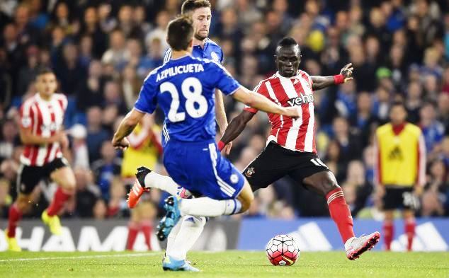Sadio Mane scores against Chelsea 