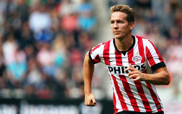 Luuk De Jong in action for PSV