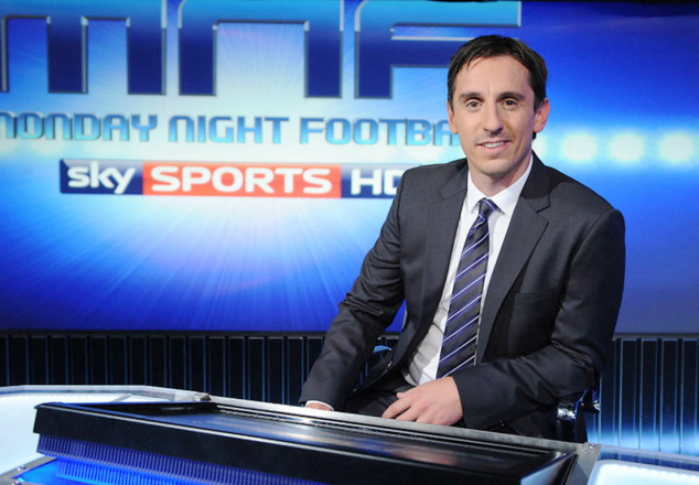 Garry Neville as an analyst for SkySports