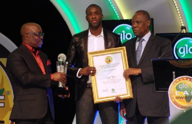 Yaya Toure won the CAF Player of the Year award in 2014