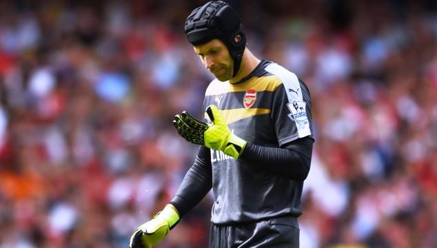 Petr Cech in action for Arsenal