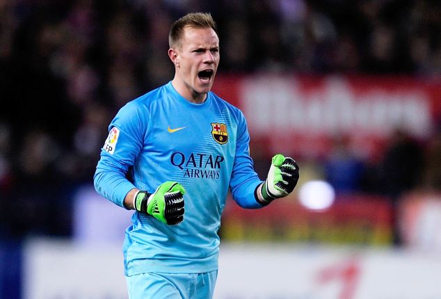 Ter Stegen in a previous match for Barcelona 