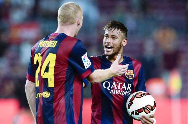 Neymar scores a hat trick for Barcelona against Granada 