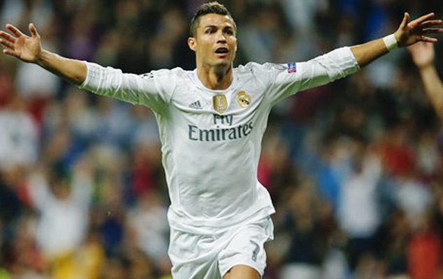 Cristiano Ronaldo celebrates one of his goals for Real Madrid