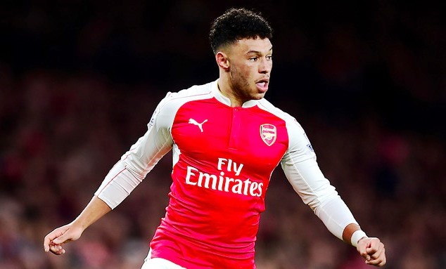 Chamberlain in action for the Gunners