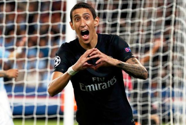 The Argentine celebrates one of his goals for PSG this season