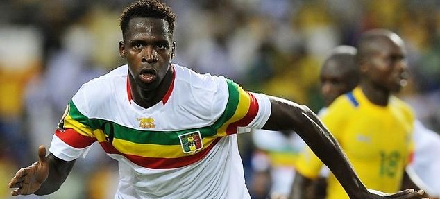 Cheik Diabata in previous action for Mali. The 28-year-old has scored 15 goals for his country in 39 appearances.