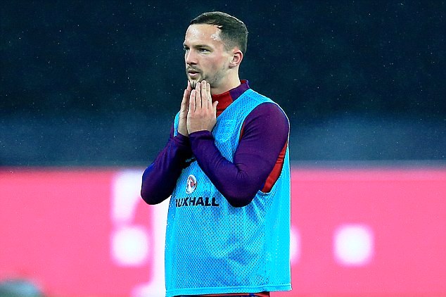 Danny Drinkwater in a previous training session with England