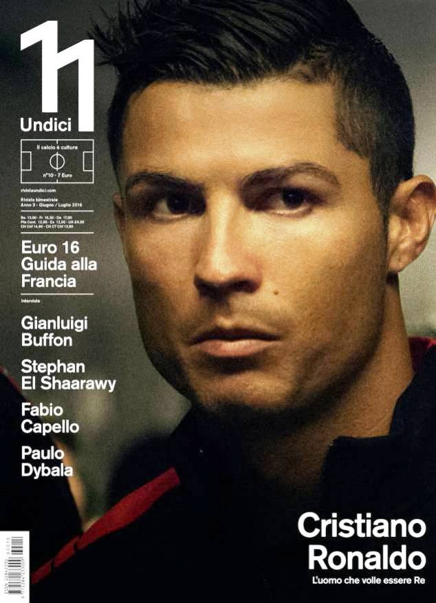 Ronaldo appears on the cover of Undici magazin