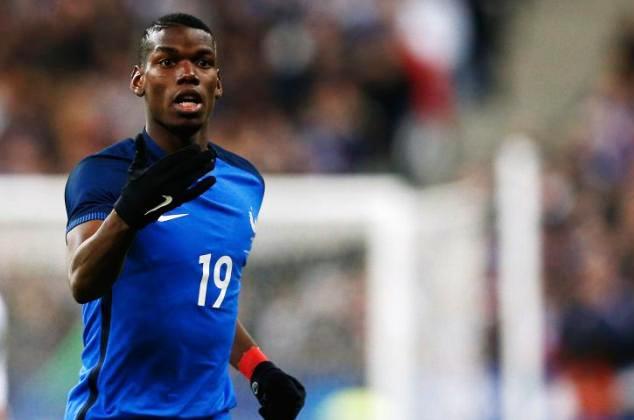 Pogba in action for France at Euro 2016