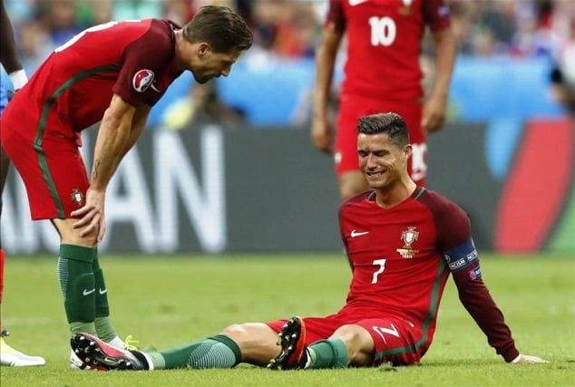 Ronaldo injury Euro 2016