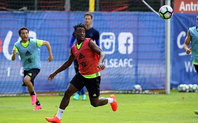 Michy training with Chelsea