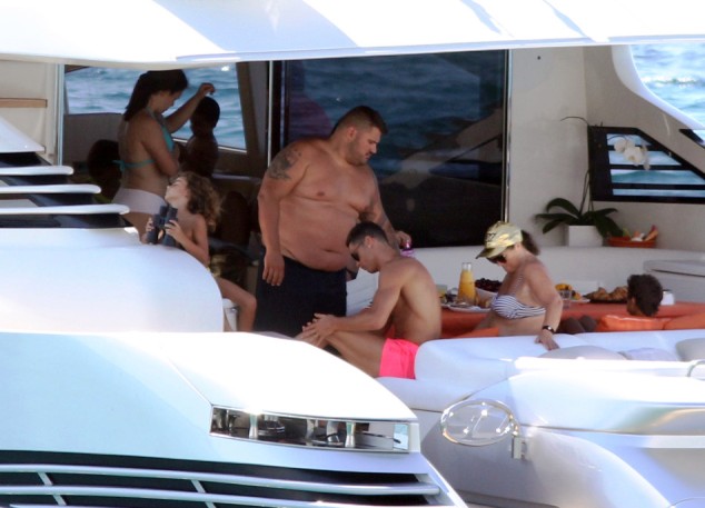 Ronaldo on holiday in Ibiza