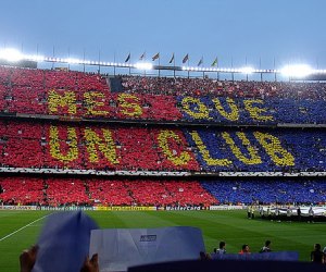 Barcelona's slogan - Mes Que Un Club. 
