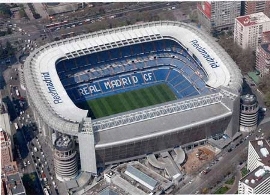 Real Madrid's famous Santiago Bernabeu Stadium